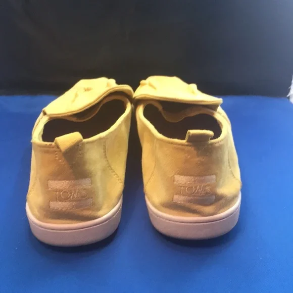 Toms Alpargata suede ruffle 10w shoes - Picture 4 of 7